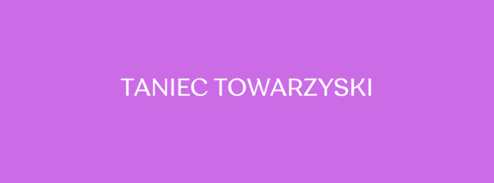 Taniec Towarzyski
