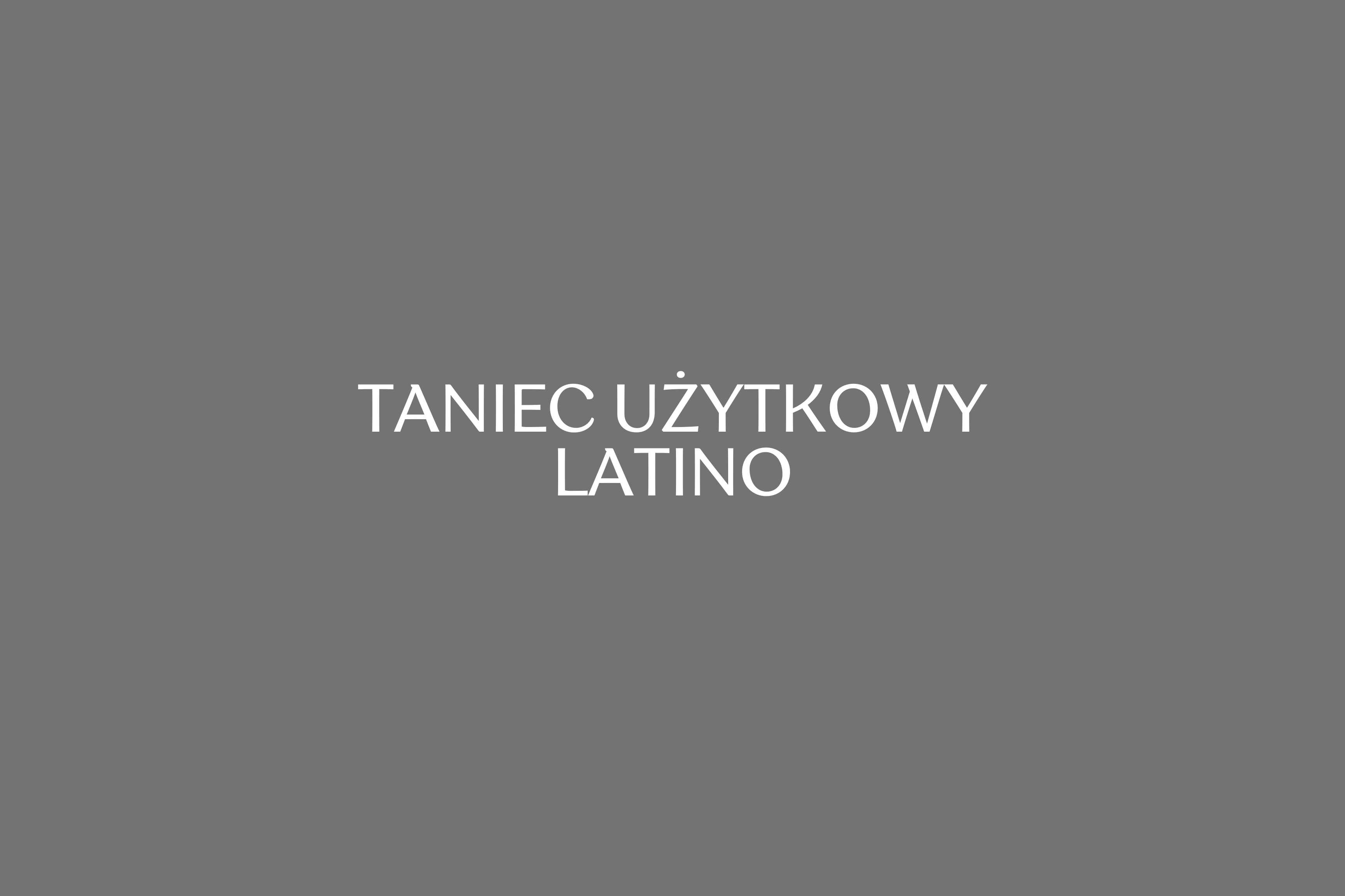 TANIEC UŻYTKOWYLATINO
